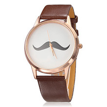 Fashion Moustache Relojes mujer 2015 Quartz Watch Women watches luxury brand wristwatch Leather relogio feminino gift