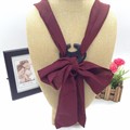 2016 New Fashion Catwalk Skinny Scarf Women Lady Long Narrow Satin Thin Scarves With Buckle 7