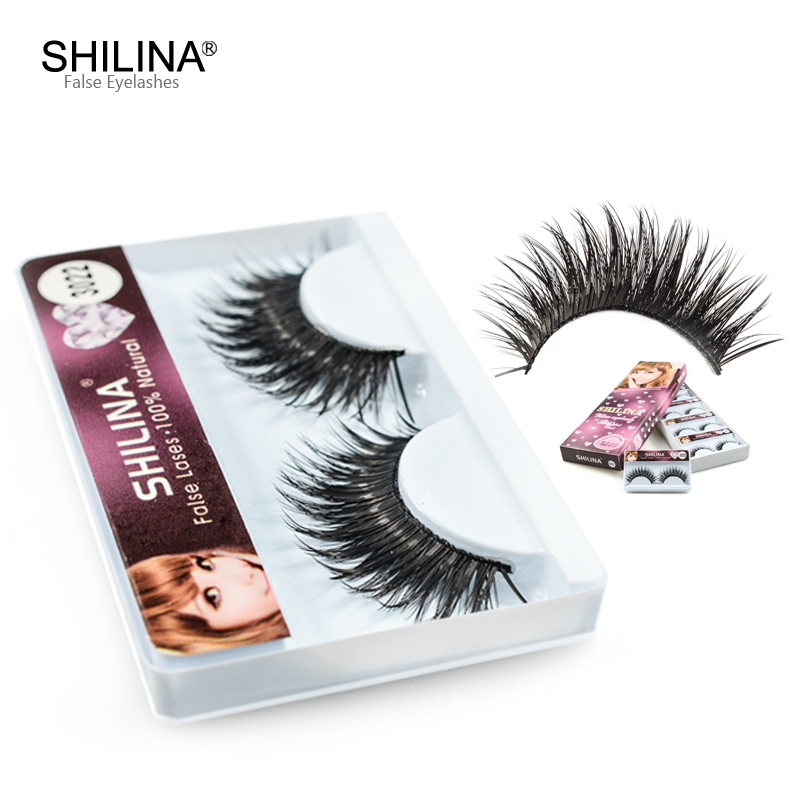 5Pairs set Fashion Natural Long False Eyelashes Thick Crisscross Fake Eye Lashes Extension SHILINA Brand Makeup