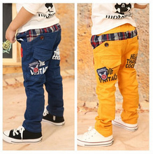 2016 New Children Spring and Autumn Pants Baby Boys Wearing Korean Styling Fashion Kid’s Causual Trousers for 3-8 Years old