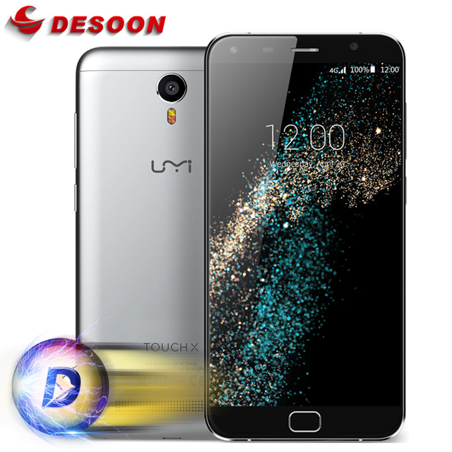 Original UMI Touch X Mobile Phone MTK6735A Quad Core 1.3Ghz 5.5 inch 1920x1080P 4G LTE Android 6.0 2GB RAM 16GB ROM 4000mAh