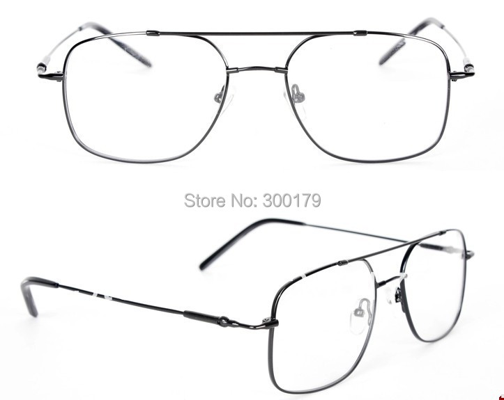 New Arriving Classic Metal 17g  Big Rim Optical Eyeglasses Frame Rx-able Prescription Frame Glasses Spectacles Eyewear B3120