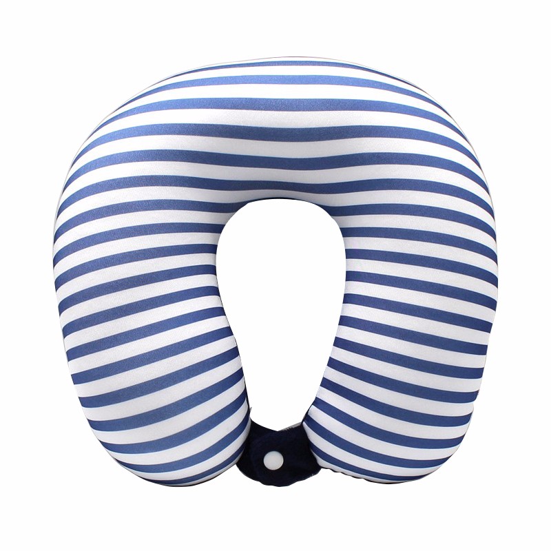 Wholesale Vegou Microbeads U Shaped Neck Pillow Stripe Transfer