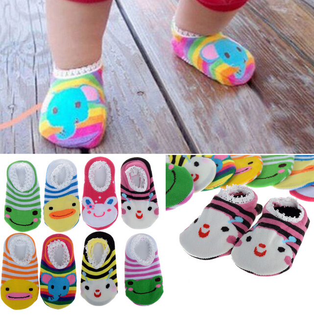Free shipping Promotion Sale 10pairs Soft Cotton Baby Girl Boy INFANT TODDLER Non slip SOCKS Fit