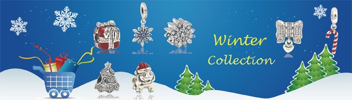 Charms text design -Winter Collection - real pic
