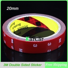 3M Tape 20mm Double Sided Sticker Acrylic Foam Adhesive, Car Interior Tape Free Shipping