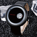 2016 Creative Cool PAIDU Quartz watch Black Leather Band Women Watches Men Wrist Watch Fashion Dress