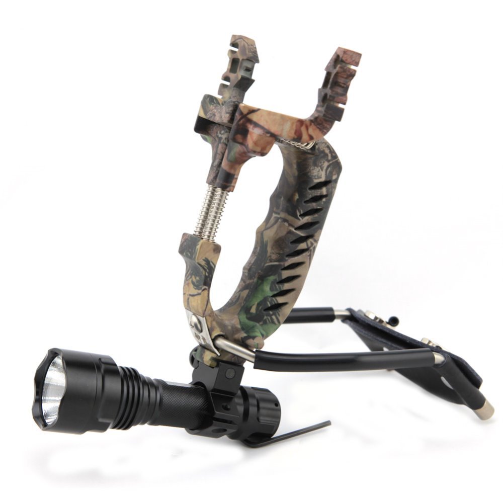 Free Shipping Powerful Camouflage Bow Catapult Outdoor Hunting Slingshot Folding Wrist High