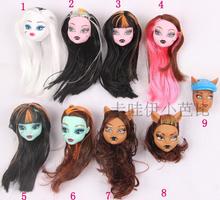 New  Original 5pcs doll heads for Monster High Dolls ,doll accessories heads for monster toys hight doll,girls gifts