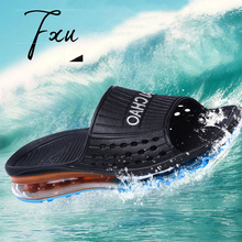 2016 New Air Cushion Sandal 100% Original Brand Men’s Sandals Fashion Men Slides Outdoor Sport Sandals Man Slipper Flat Shoes