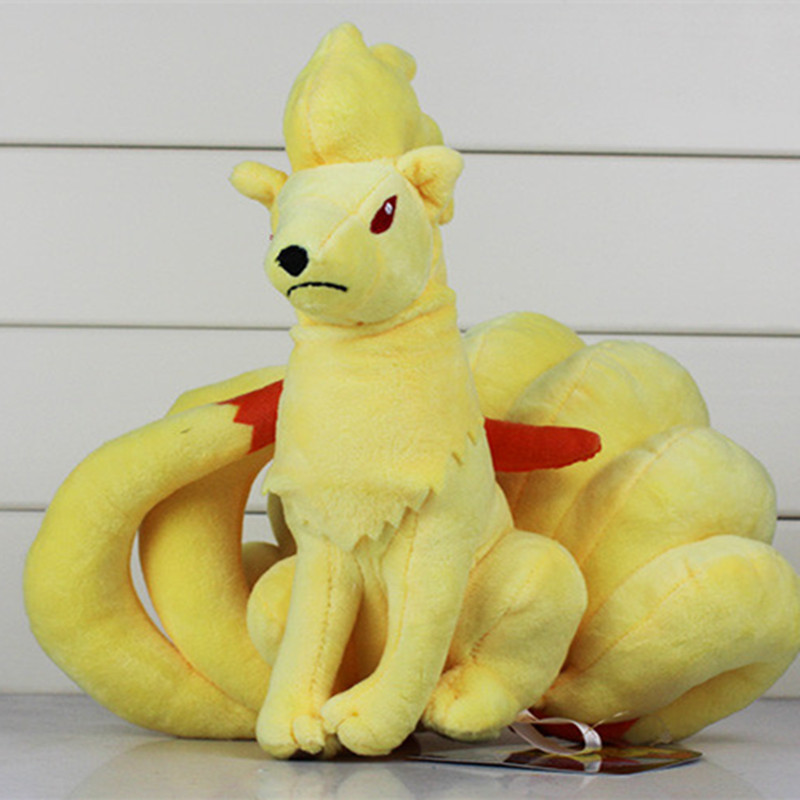 2016 New Pokemon Plush Toys Nine Tails Ninetales Stuffed Animals Soft stuffed Pokemon Toys Fox ...