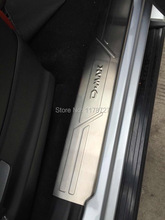 Door sill for 2012-2015 ISUZU D-MAX DMAX door sill simple type 1set 4pcs