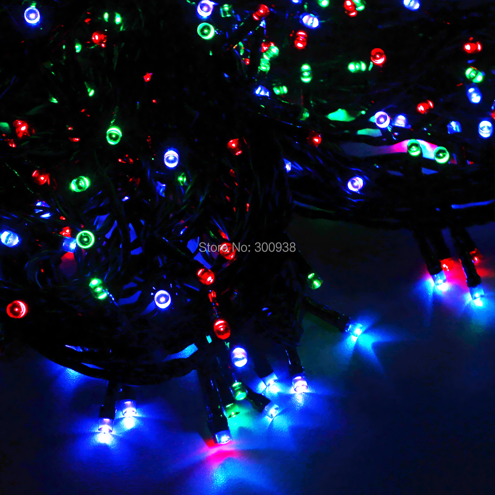 dhl free solar led string lights for christmas rgb fairy customized christmas lights length