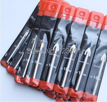Envío gratis de 10 mm broca de vidrio azulejo de cerámica de perforación triangular TCT de cerámica taladro agujero consideró drilling bit envío gratis