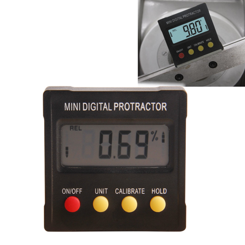 360 Degree Mini Digital Protractor Inclinometer Electronic Level Box