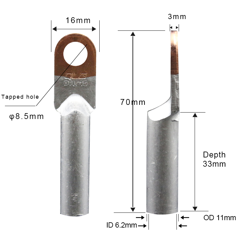 de 3,5 mm perno o tornillo 25 50 100 Pack 3,7 Azul Horquilla terminal Crimp Connector