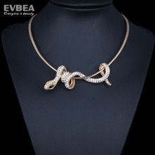 Fashion Jewelry Snake Chain 925 Silver Snake Pendant Necklace Collar Crystal Ophidian Choker Necklaces Sexy For