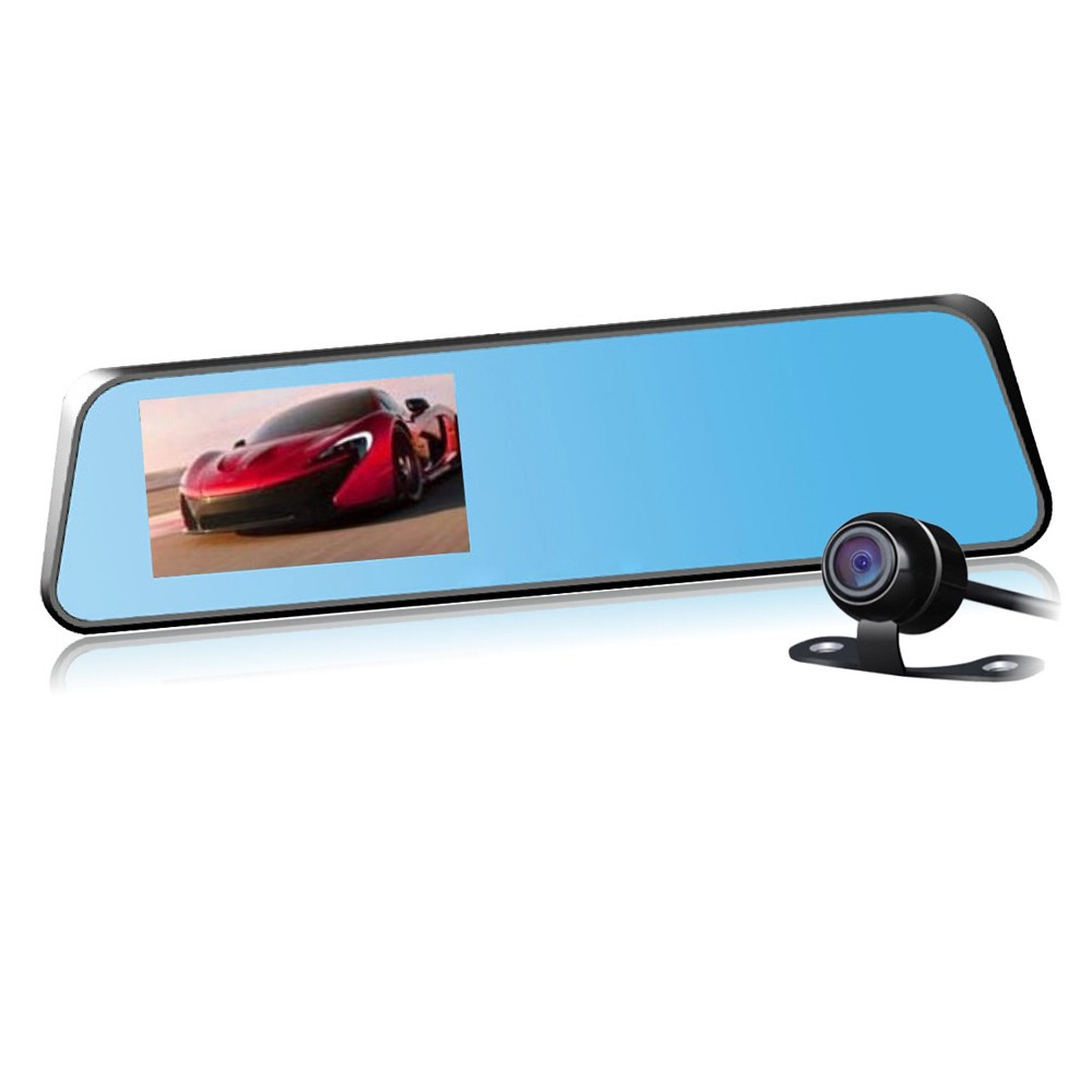 4-3-DVR-Dual-Lens-G-Sensor-Video-Recorder-3-functions-in-1-Rearview-mirror-front