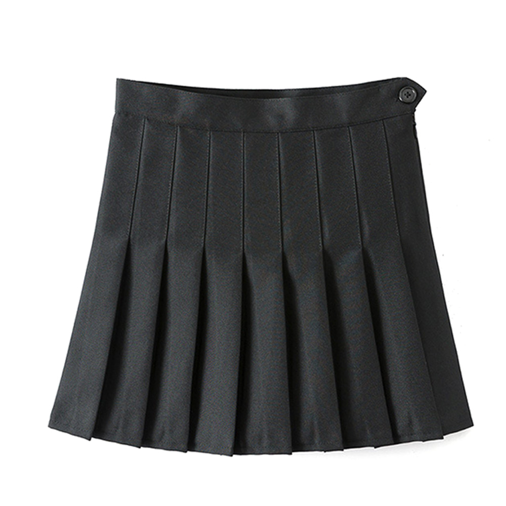 Плиссированная мини юбка с ALIEXPRESS черная