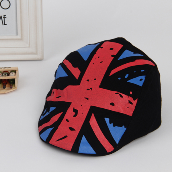 Kids Hat British Flag Beret Children Cap font b Tartan b font Design Children Headdress 2
