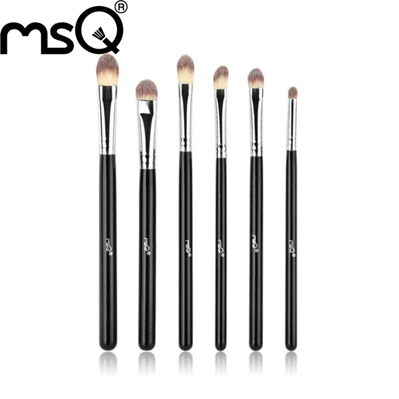 MSQ Brand Full Function 6pcs Professional Cosmetics Makeup Brush Set Tool Eyeshadow Makeup Brushes Set For
