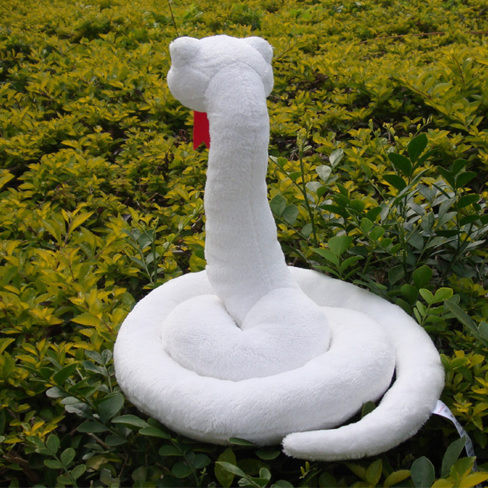 white snake plush
