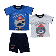 children Summer clothing set baby boy clothes kids cotton t shirt short pants boy clothes suit