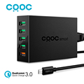 CRDC Qualcomm quick charge 3 0 5 Ports Smart Mobile Phone Charger Desktop USB Charger for