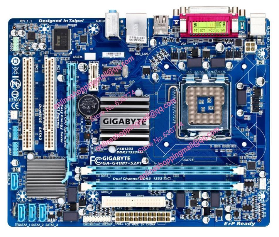 Computer gigabyte motherboard g41 intel core duo quad-core 775 needle ddr3 ram integrated graphics card small plate