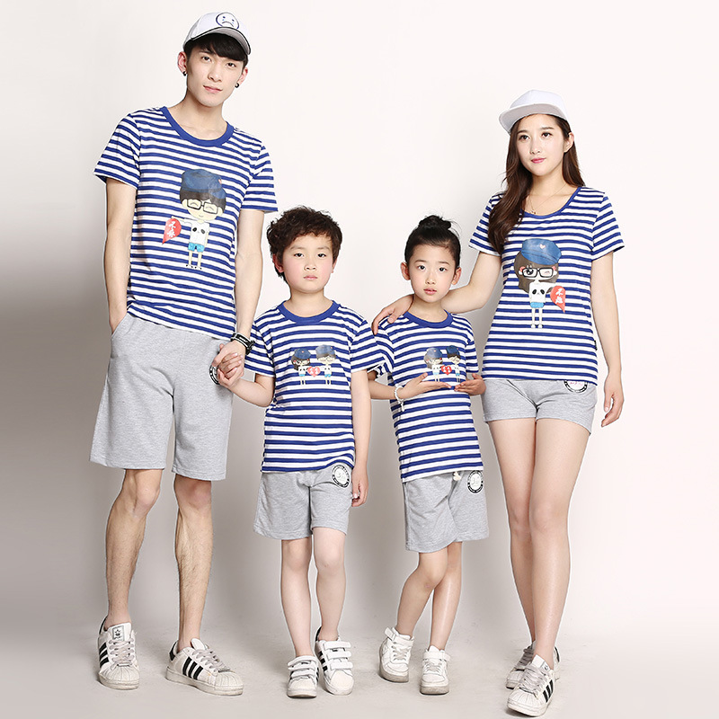 Family fitted summer 2016 cotton men and font b women b font font b T shirt