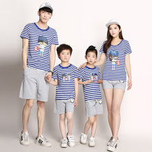 Family fitted summer 2016 cotton men and font b women b font font b T shirt