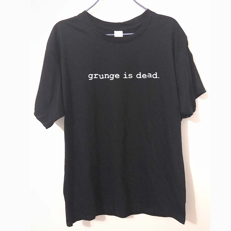 New Summer Grunge is Dead kurt cobain nirvana 90s rock Funny T Shirt Men Funny Cotton