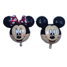The new aluminum balloons Minnie Mickey head balloon Cartoon Birthday Party Wedding decorations children’s toys