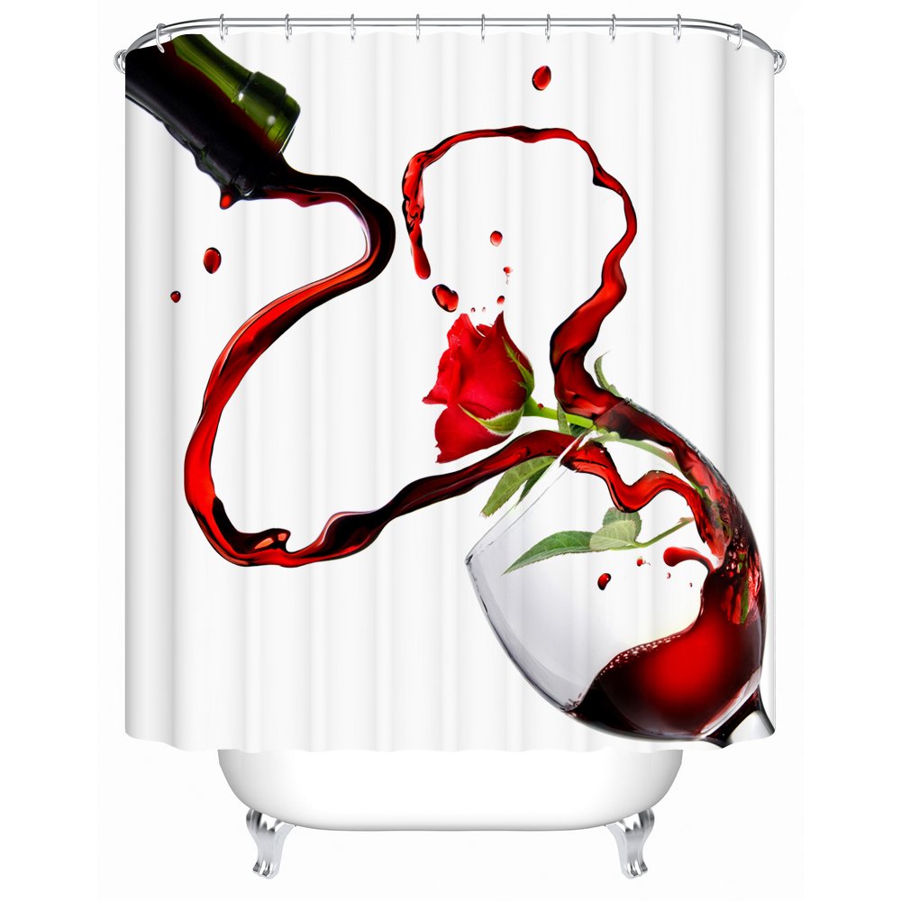 Purple Flower Shower Curtain Design Ideas Chic Reflection Purple Flower Blackstone Shower Curtain Bathroom Waterproof Mildewproof Polyester Fabric With 12 Plastic Hooks
