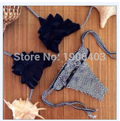 Hot Black Sexy Swimwear Women Tassel Beach Sets Bl...