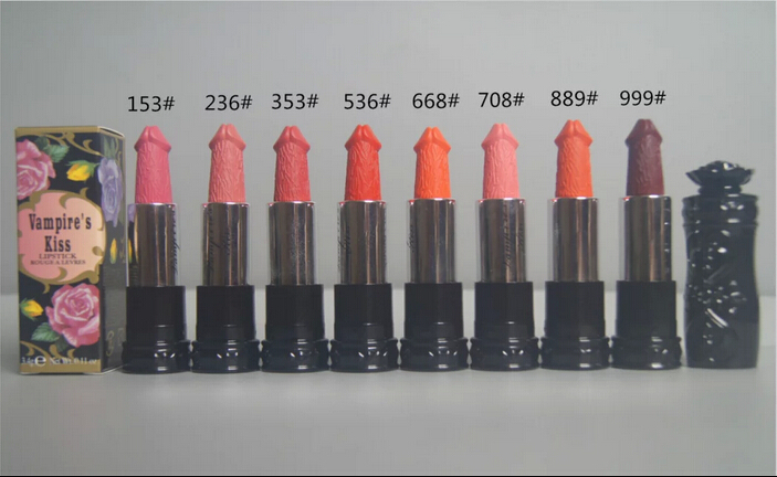 Sexy Cosmetics Brand Makeup 8 Colors Vampures kiss Lipstick Matte 3 4g M89 Lip stick 1Pcs