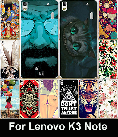 22 Styles Cute Cartoon Painted For Lenovo K3 Note Case Lenovo A7000 Mobile Phone Case Back