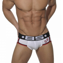 New BS brand ! super-short sexy cotton boxers 58 series 5 colors men boxer soft and breathable men underwear  #BS5802