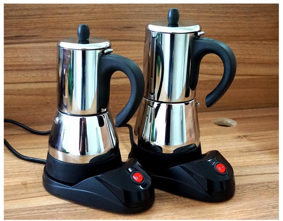 Electric stainless steel syphon coffee maker/Automatic Electric mocha/moka coffee pot with high ...