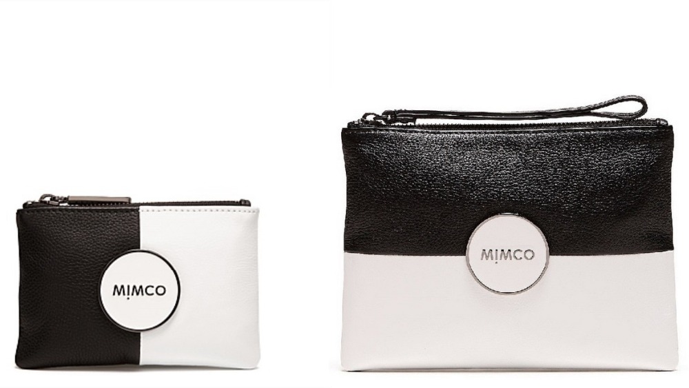 mimco pouch combo white blk tandem mid pouch and ...