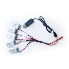 Hubsan X4 Hubsan H107 Series Wltoys Walkera Mini Quadcopter Charger Battery Sets 3.7V 380mAh Lipo Battery 5Pcs and Charger