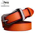 2016 new style ladies fine pure leather fashion belt all match decorative pin buckle minimalist new