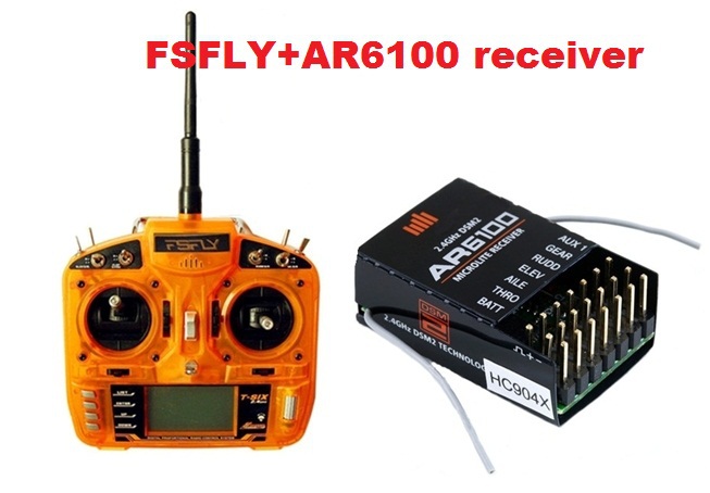 Free shipping-FSFLY 2.4G 6CH RC Transmitter with Receiver Surpass DX6i JR FUTABA for Helicopters,Airplanes,Quadcopters