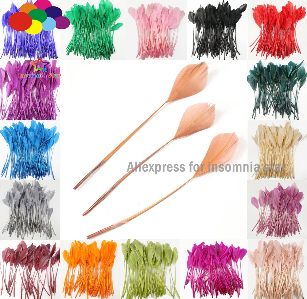 15 20 Cm Carnevale Costume Modisteria Fascinator con Piume di gallo artigianato 20 PZ