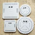 New Bracelet Knitting Kumihimo Disc Disk Tray Braided Rope Knots Round Square Knitting Tool Thread Handmade