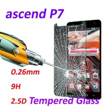 0.26mm 9H Tempered Glass screen protector phone cases 2.5D protective film For Huawei Ascend P7