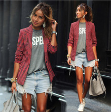 2016 Spring Autumn Jacket women Fashion women’s basic jacket coat female slim outerwear Office suits blaser 9029#