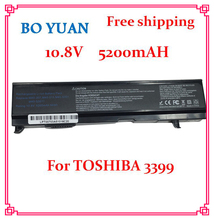 5200 mAH 6 cells Laptop Battery for Toshiba Satellite A100 A80 A105 M40-307 PA3399U-1BAS PA3399U-1BRS PA3399U-2BAS PA3399U-2BRS