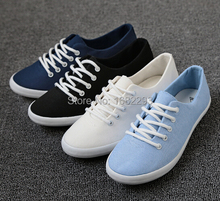 Japan JK uniform shoes Low help canvas shoes shallow mouth striped female of wind tide lazy