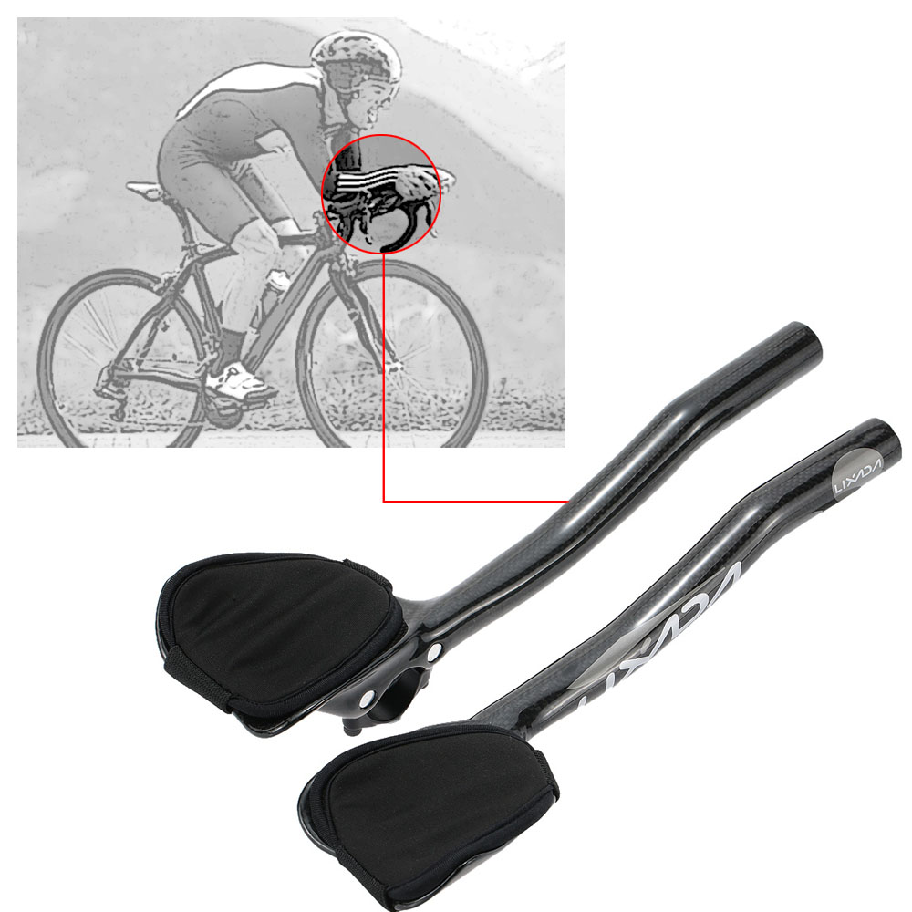 TS carbon Mountain road bicycle Rest handlebar TT Rest bar Aerobar 31.8mm 1pair